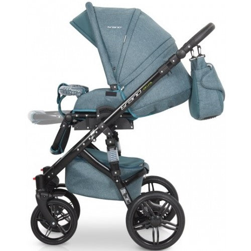 RIKO - Carrinho multifuncional BRANO NATURAL + CARLO ISOFIX READY Adriatic