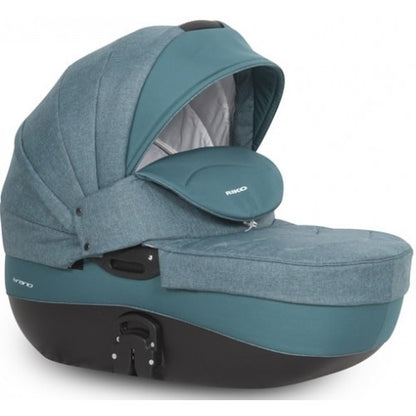 RIKO - Carrinho multifuncional BRANO NATURAL + CARLO ISOFIX READY Denim