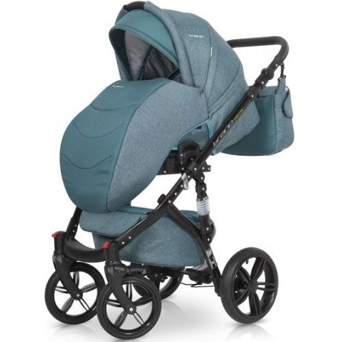 RIKO - Carrinho multifuncional BRANO NATURAL + CARLO ISOFIX READY Denim