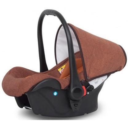 RIKO - Carrinho multifuncional BRANO NATURAL + CARLO ISOFIX READY Copper