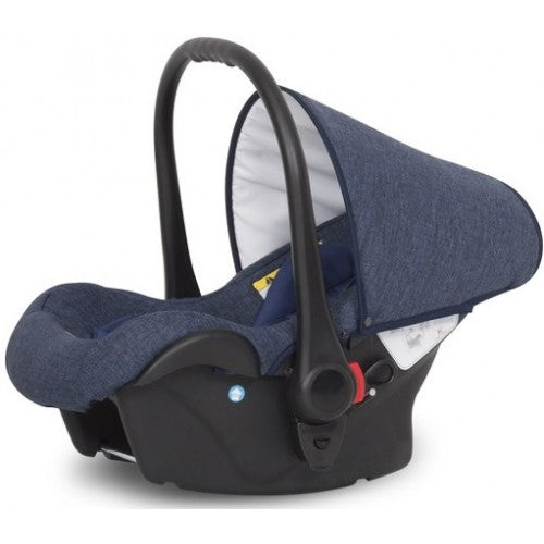 RIKO - Carrinho multifuncional BRANO NATURAL + CARLO ISOFIX READY Denim