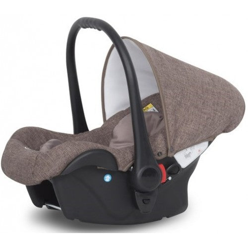 RIKO - Carrinho multifuncional BRANO NATURAL + CARLO ISOFIX READY Latte