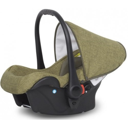 RIKO - Carrinho multifuncional BRANO NATURAL + CARLO ISOFIX READY Olive