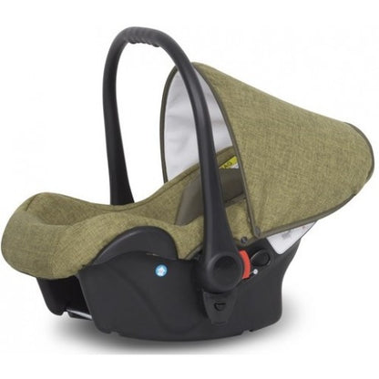 RIKO - Carrinho multifuncional BRANO NATURAL + CARLO ISOFIX READY Olive