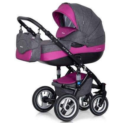 RIKO - Carrinho multifuncional BRANO + CARLO Magenta