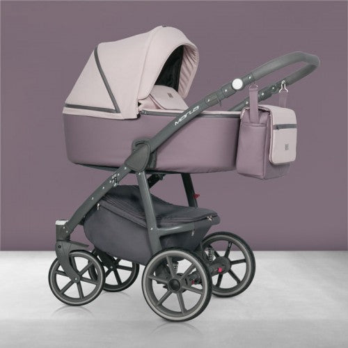 RIKO - Carrinho multifuncional MARLA + KITE ISOFIX READY Dirty Pink