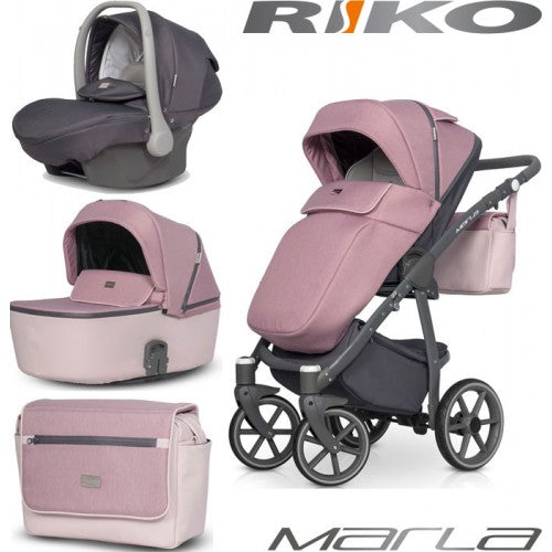 RIKO - Carrinho multifuncional MARLA + KITE ISOFIX READY Scarlet