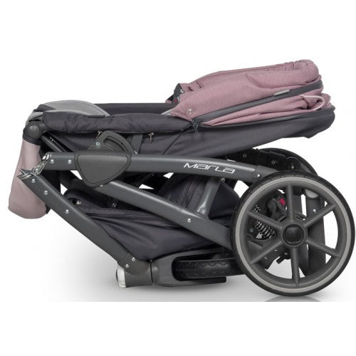 RIKO - Carrinho multifuncional MARLA + KITE ISOFIX READY Dirty Pink