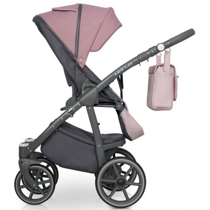 RIKO - Carrinho multifuncional MARLA + KITE ISOFIX READY Dirty Pink