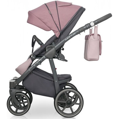 RIKO - Carrinho multifuncional MARLA + KITE ISOFIX READY Dirty Pink