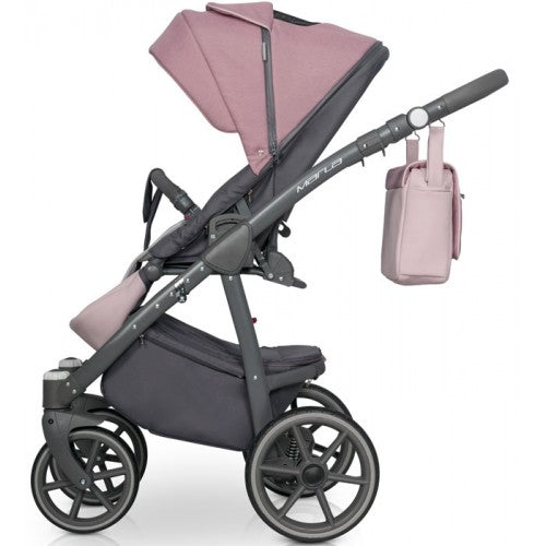 RIKO - Carrinho multifuncional MARLA + KITE ISOFIX READY Dirty Pink