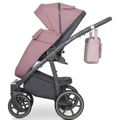 RIKO - Carrinho multifuncional MARLA + KITE ISOFIX READY Dirty Pink