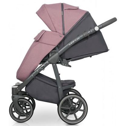 RIKO - Carrinho multifuncional MARLA + KITE ISOFIX READY Dirty Pink