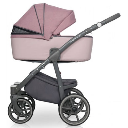 RIKO - Carrinho multifuncional MARLA + KITE ISOFIX READY Dirty Pink