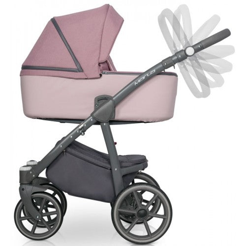 RIKO - Carrinho multifuncional MARLA + KITE ISOFIX READY Stone