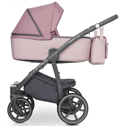 RIKO - Carrinho multifuncional MARLA + KITE ISOFIX READY Dirty Pink