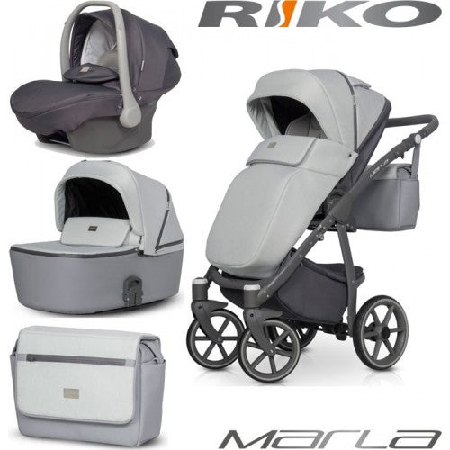 RIKO - Carrinho multifuncional MARLA + KITE ISOFIX READY Stone