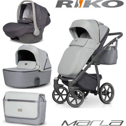 RIKO - Carrinho multifuncional MARLA + KITE ISOFIX READY Stone
