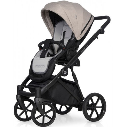 RIKO - Carrinho multifuncional NANO PRO + KITE ISOFIX READY Camel