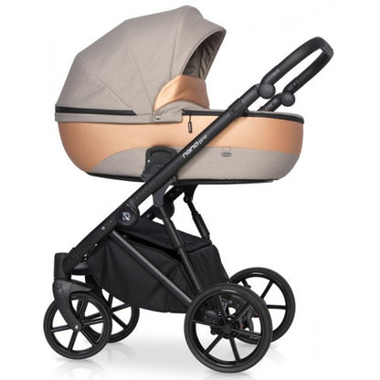 RIKO - Carrinho multifuncional NANO PRO + KITE ISOFIX READY Camel