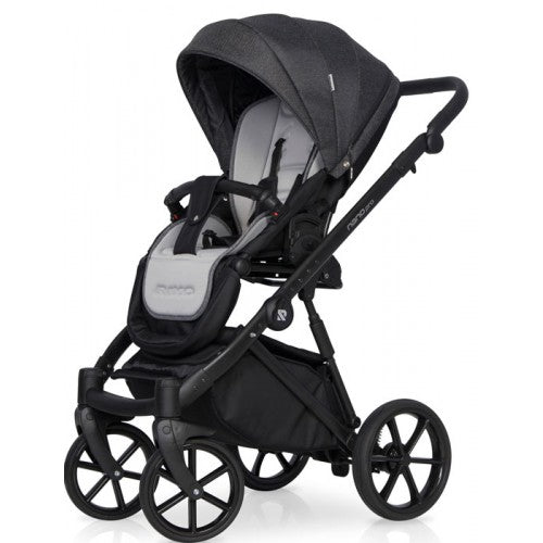 RIKO - Carrinho multifuncional NANO PRO + KITE ISOFIX READY Carbon