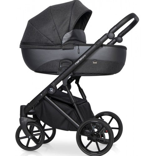 RIKO - Carrinho multifuncional NANO PRO + KITE ISOFIX READY Carbon