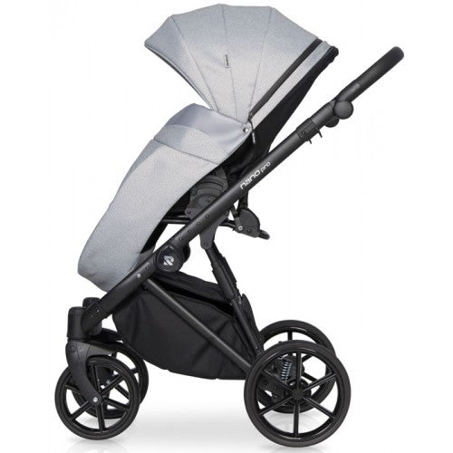 RIKO - Carrinho multifuncional NANO PRO + KITE ISOFIX READY Grey Fox