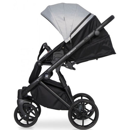 RIKO - Carrinho multifuncional NANO PRO + KITE ISOFIX READY Grey Fox