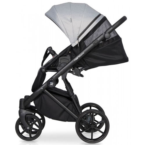 RIKO - Carrinho multifuncional NANO PRO + KITE ISOFIX READY Grey Fox