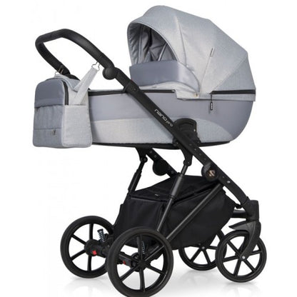 RIKO - Carrinho multifuncional NANO PRO + KITE ISOFIX READY Grey Fox