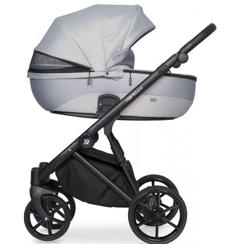 RIKO - Carrinho multifuncional NANO PRO + KITE ISOFIX READY Grey Fox