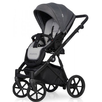 RIKO - Carrinho multifuncional NANO PRO + KITE ISOFIX READY Onyx