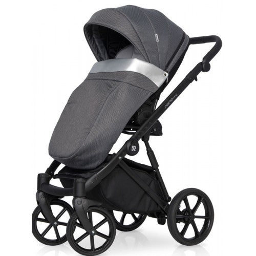 RIKO - Carrinho multifuncional NANO PRO + KITE ISOFIX READY Onyx