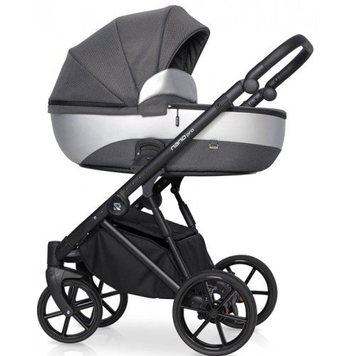RIKO - Carrinho multifuncional NANO PRO + KITE ISOFIX READY Onyx