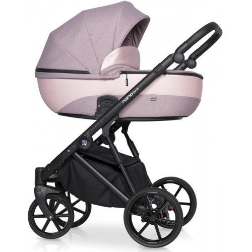 RIKO - Carrinho multifuncional NANO PRO + KITE ISOFIX READY Pearl Pink