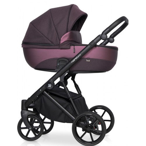 RIKO - Carrinho multifuncional NANO PRO + KITE ISOFIX READY Plum