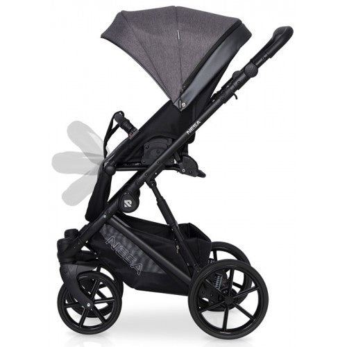 RIKO - Carrinho multifuncional NESA + KITE ISOFIX READY Pearl Pink