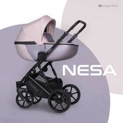 RIKO - Carrinho multifuncional NESA + KITE ISOFIX READY Pearl Pink