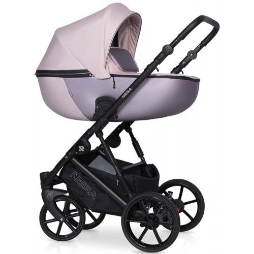 RIKO - Carrinho multifuncional NESA + KITE ISOFIX READY Pearl Pink