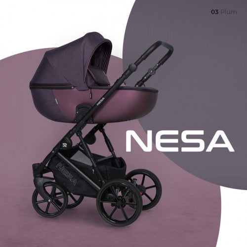 RIKO - Carrinho multifuncional NESA + KITE ISOFIX READY Plum