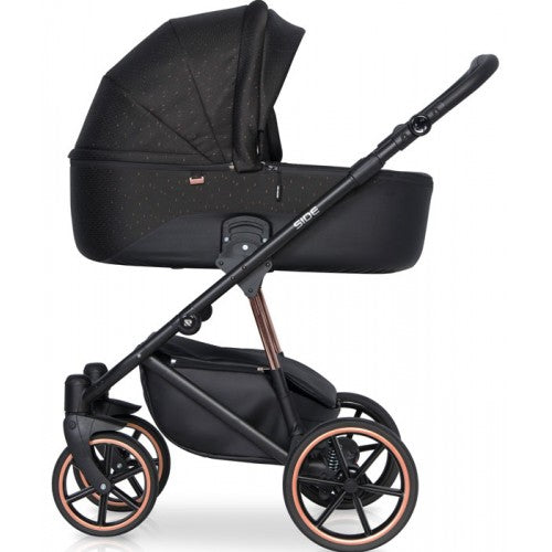 RIKO - Carrinho multifuncional SIDE (KOLORY 01-05) + KITE ISOFIX READY Cooper