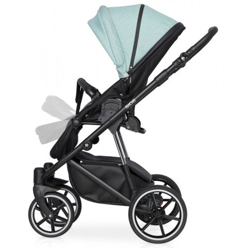 RIKO - Carrinho multifuncional SIDE (KOLORY 01-05) + KITE ISOFIX READY Nugat