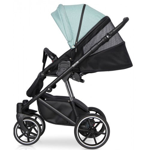 RIKO - Carrinho multifuncional SIDE (KOLORY 01-05) + KITE ISOFIX READY Nugat