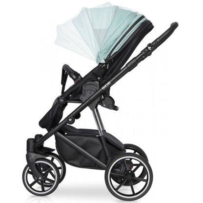 RIKO - Carrinho multifuncional SIDE (KOLORY 01-05) + KITE ISOFIX READY Rose