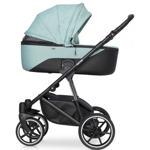 RIKO - Carrinho multifuncional SIDE (KOLORY 01-05) + KITE ISOFIX READY Nugat