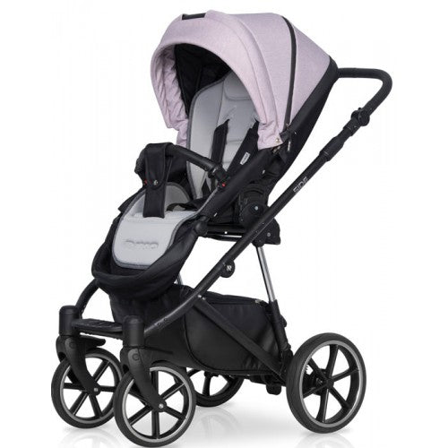 RIKO - Carrinho multifuncional SIDE (KOLORY 01-05) + KITE ISOFIX READY Rose