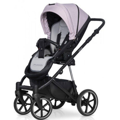 RIKO - Carrinho multifuncional SIDE (KOLORY 01-05) + KITE ISOFIX READY Rose