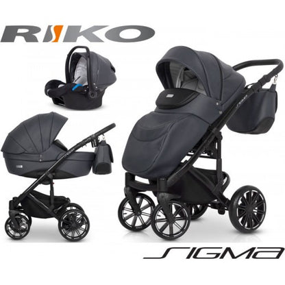 RIKO - Carrinho multifuncional SIGMA + KITE ISOFIX READY Anthracite