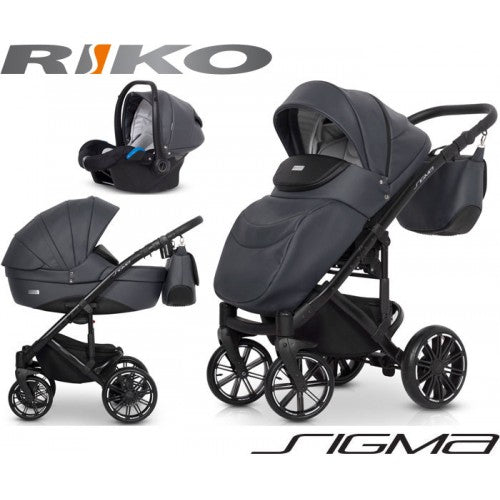 RIKO - Carrinho multifuncional SIGMA + KITE ISOFIX READY Anthracite