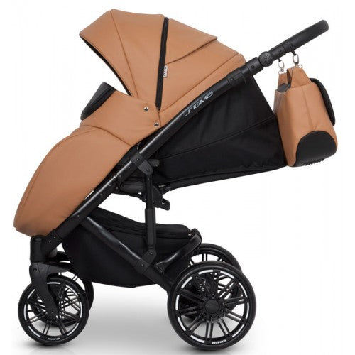 RIKO - Carrinho multifuncional SIGMA + KITE ISOFIX READY Cognac